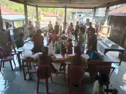 Kegiatan Posyandu Mawar, Banjar Dinas Laba Amerta, Desa Pangkungparuk, 06 Juli 2026